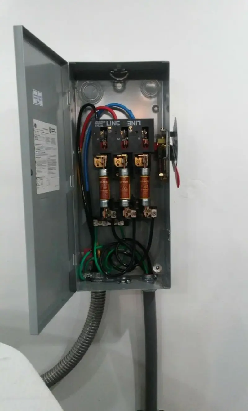 Three-phase disconnect switch installed for Electrical Wiring & Rewiring in Northborough